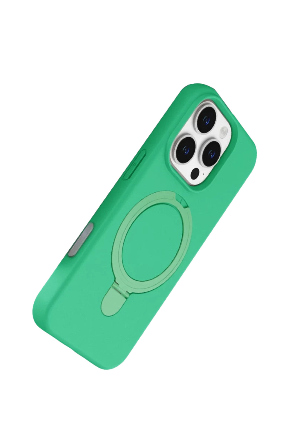 Apple iPhone 16 Pro Uyumlu Regal Magsafe Standlı Kapak - Yeşil