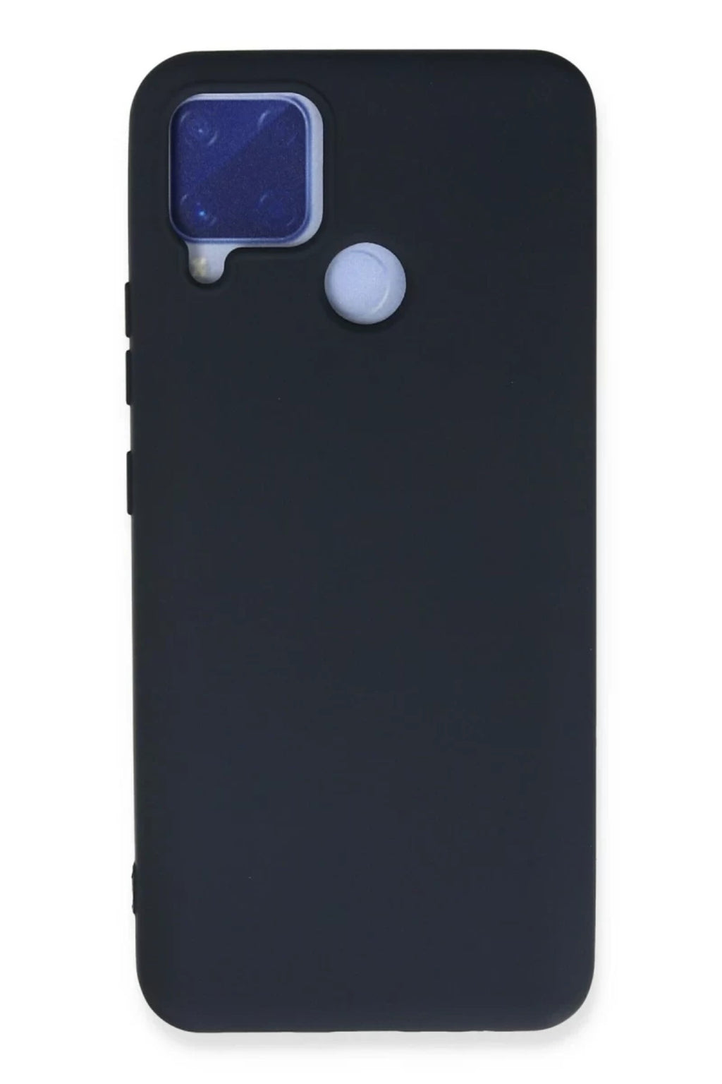 Realme C15 Uyumlu Kılıf Nano içi Kadife Silikon - Lacivert
