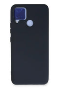 Realme C15 Uyumlu Kılıf Nano içi Kadife Silikon - Lacivert