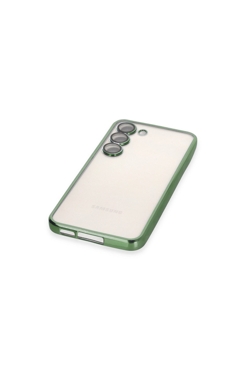 Samsung Galaxy S24 Uyumlu Kılıf Lensli Silikon - Yeşil