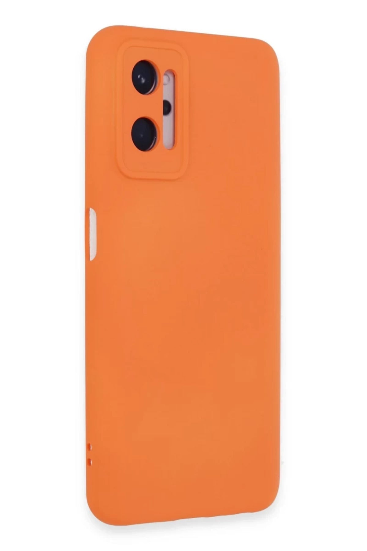 Realme 9i 4G Uyumlu Kılıf Nano içi Kadife Silikon - Turuncu