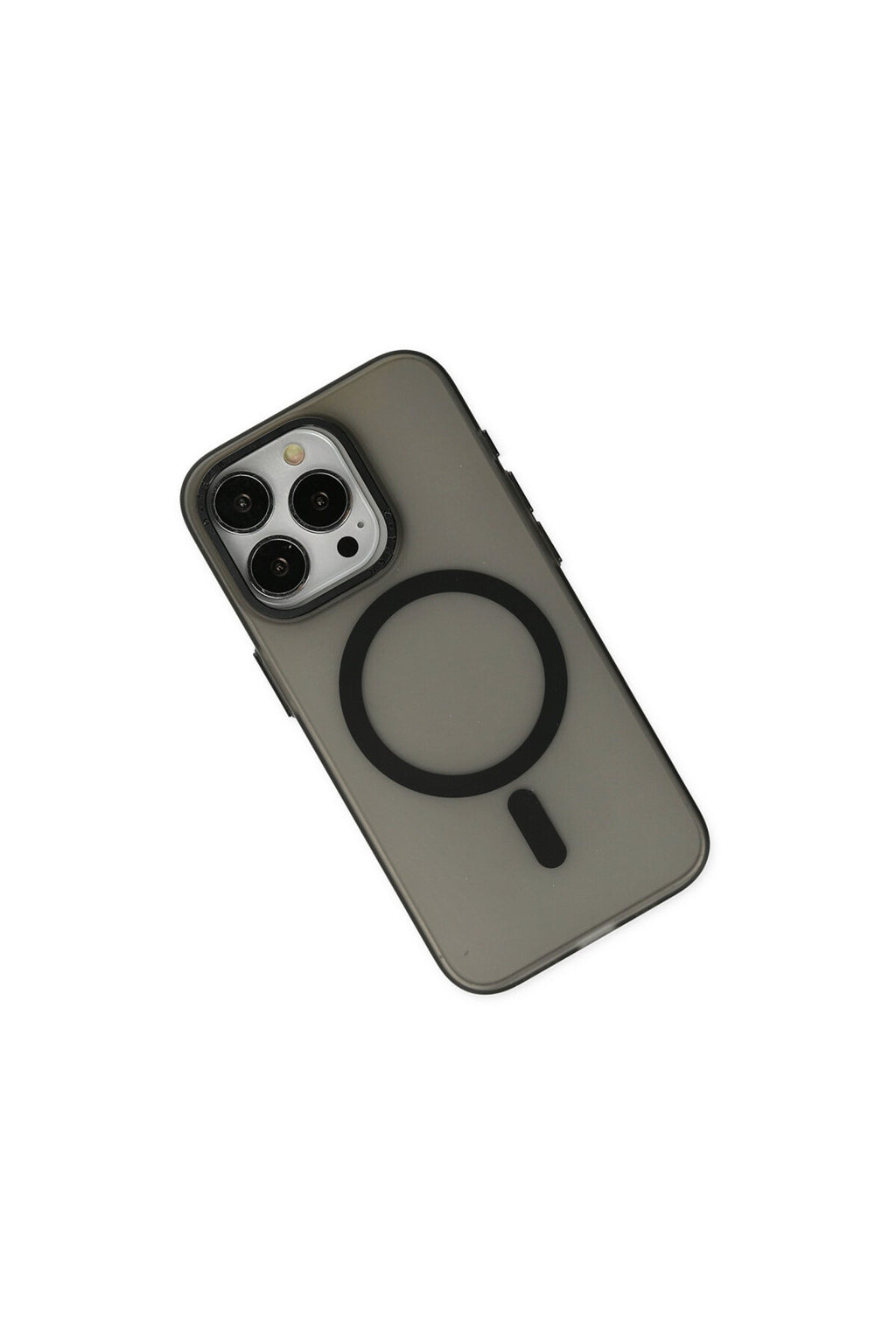 Apple iPhone 15 Pro Uyumlu Kılıf Lodos Magneticsafe Mat Kapak - Siyah