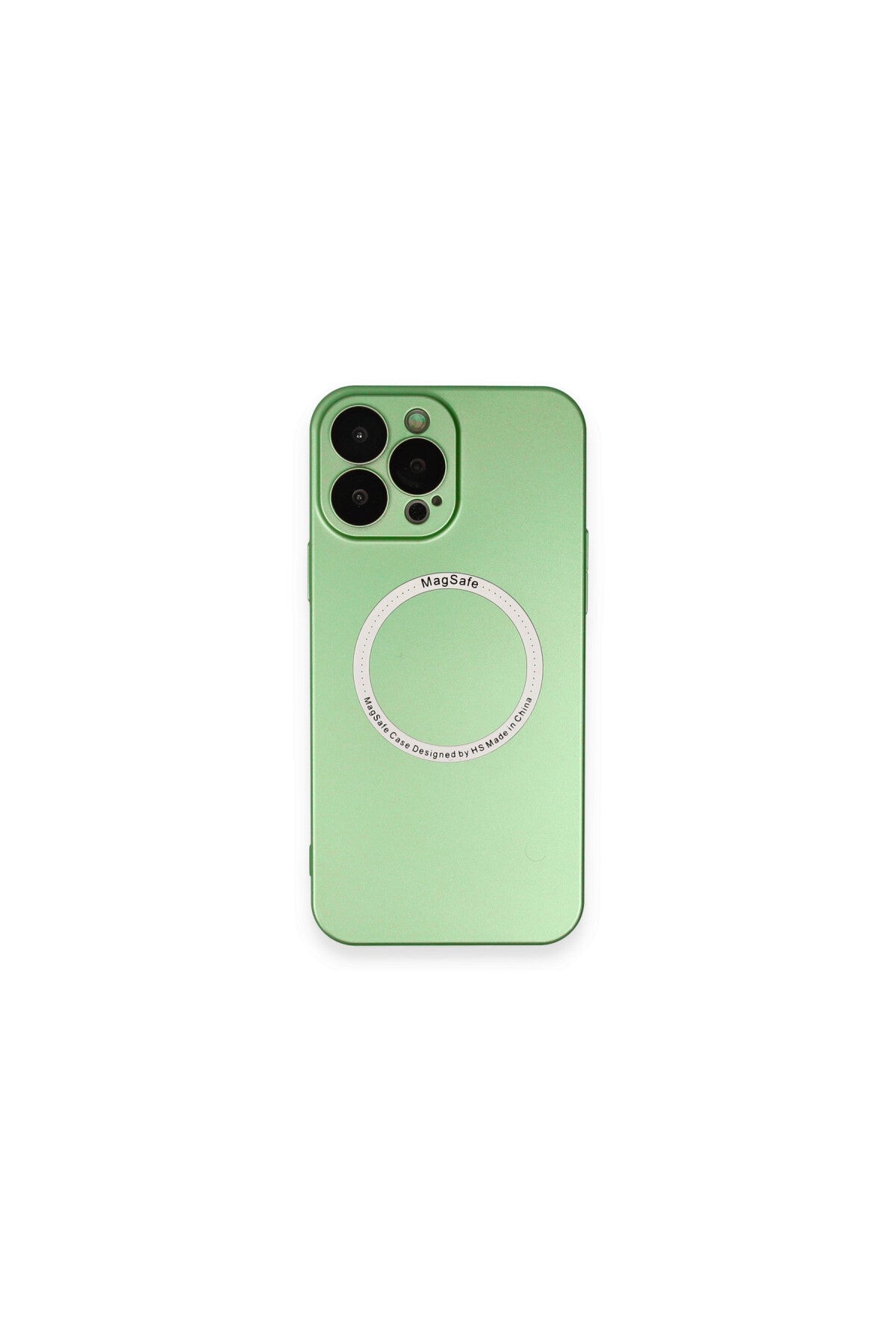 Apple iPhone 13 Pro Uyumlu Kılıf Jack Magneticsafe Lens Silikon - Yeşil