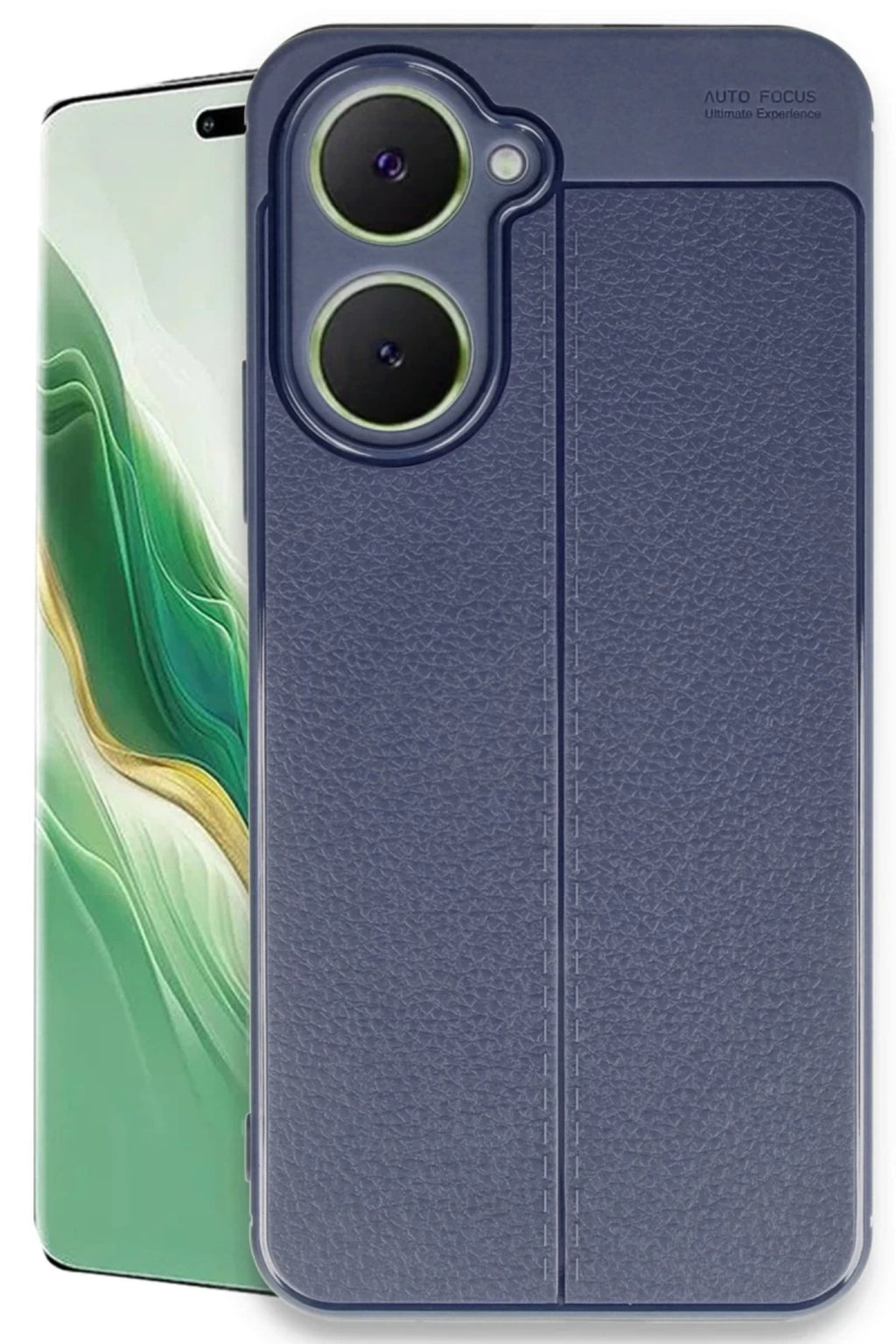 Vivo Y18 Uyumlu Kılıf Auto Focus Kapak - Lacivert