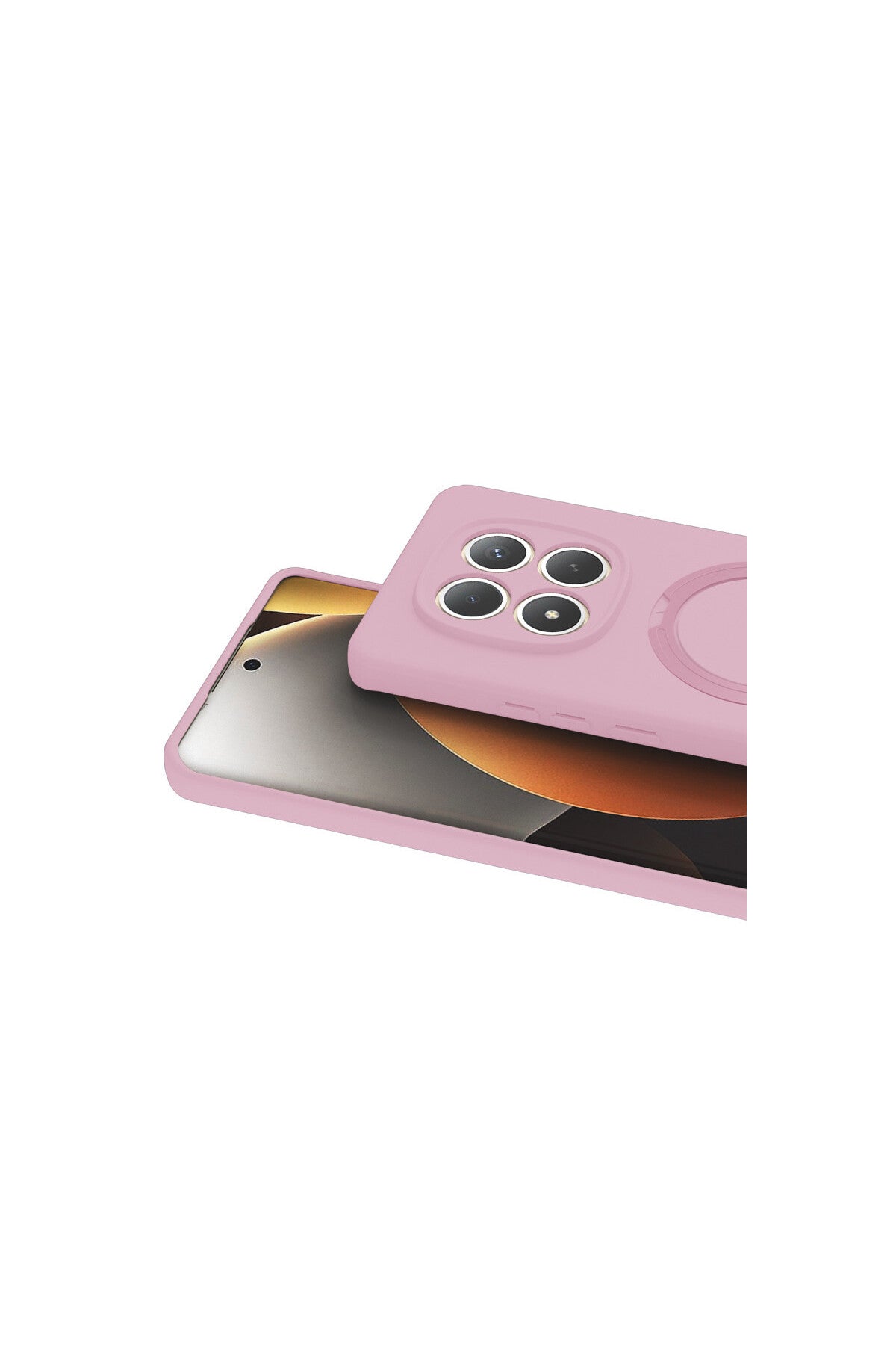 Xiaomi Redmi Note 15 4G Uyumlu Regal Magsafe Standlı Kapak - Açık Pembe