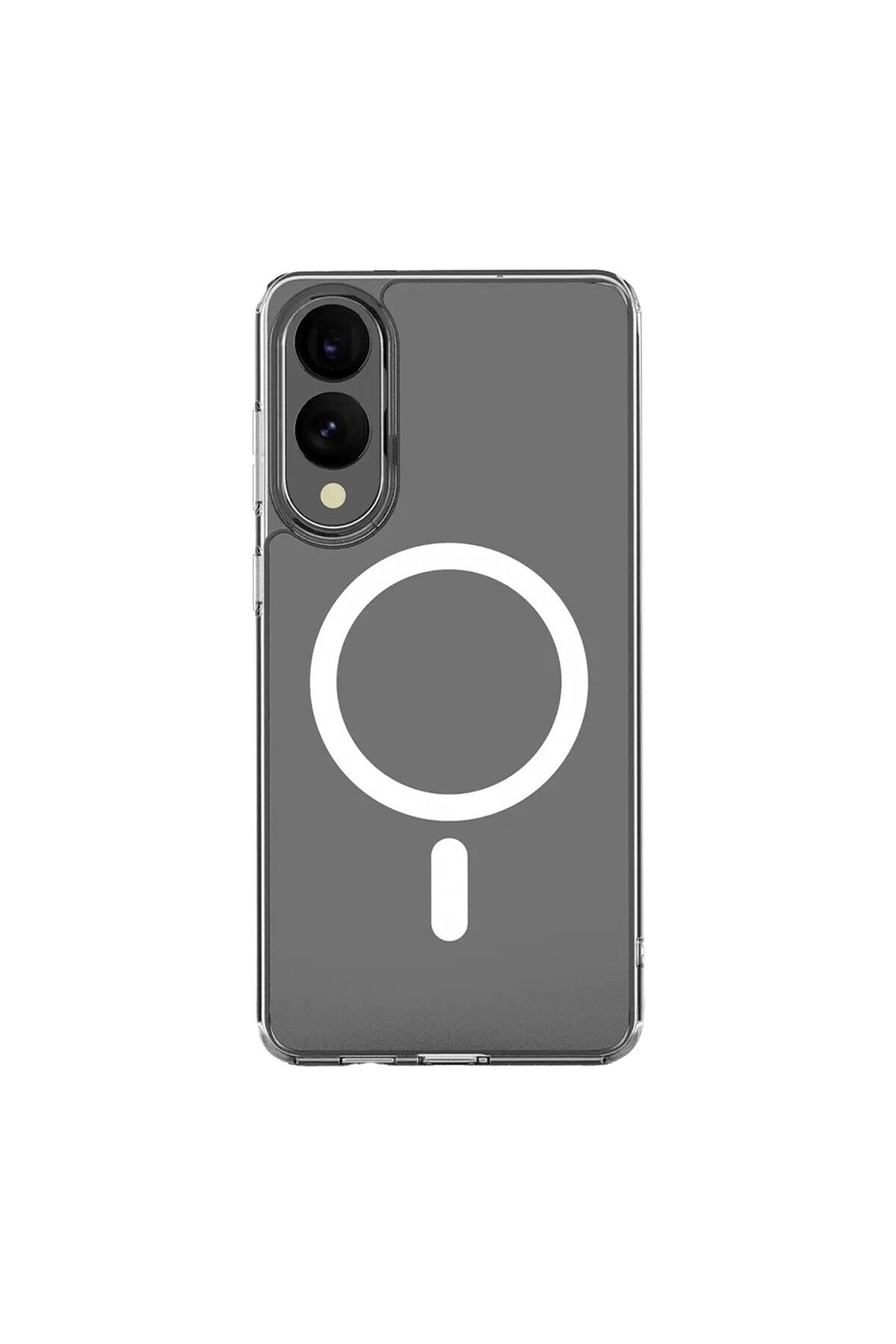 Samsung Galaxy S25 Uyumlu Edge Kılıf Magneticsafe Şeffaf Silikon - Şeffaf
