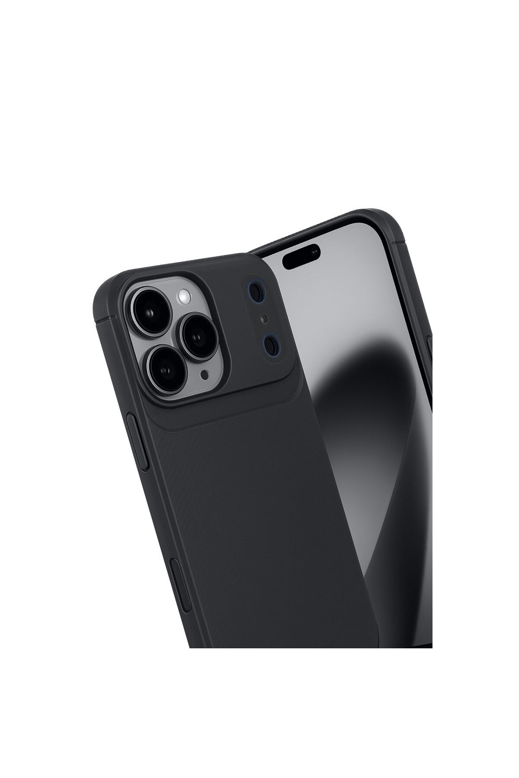 Apple iPhone 17 Pro Max Uyumlu Auto Focus Karbon Kapak - Siyah