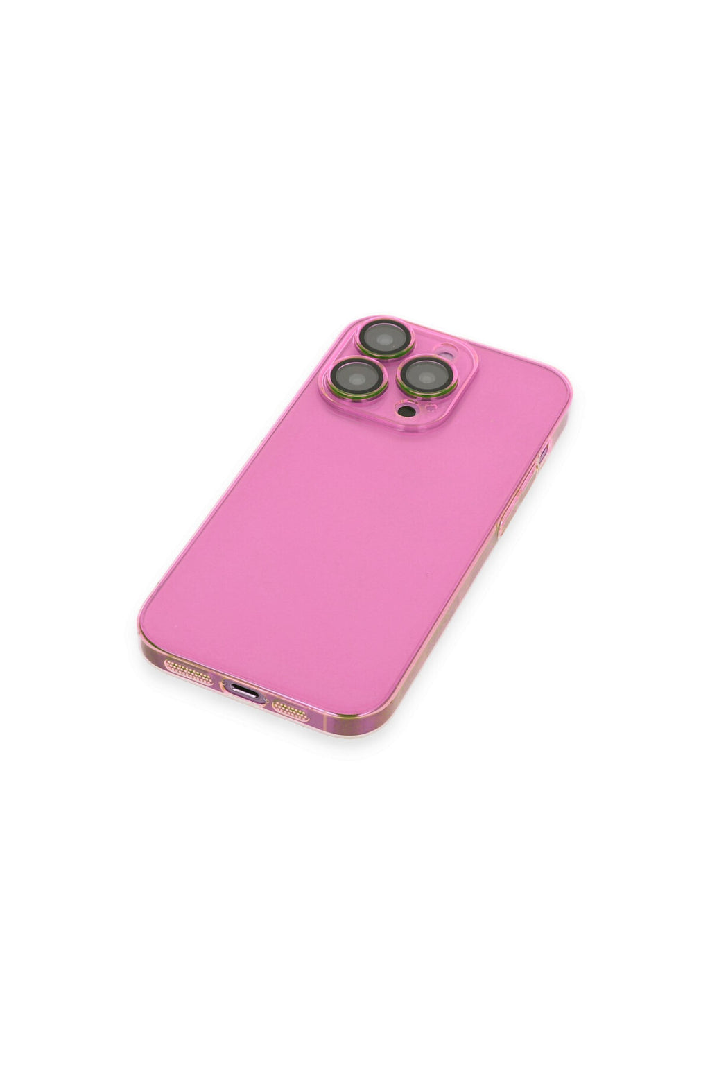 Apple iPhone 14 Pro Max Uyumlu Kılıf Armada Lensli Kapak - Pembe