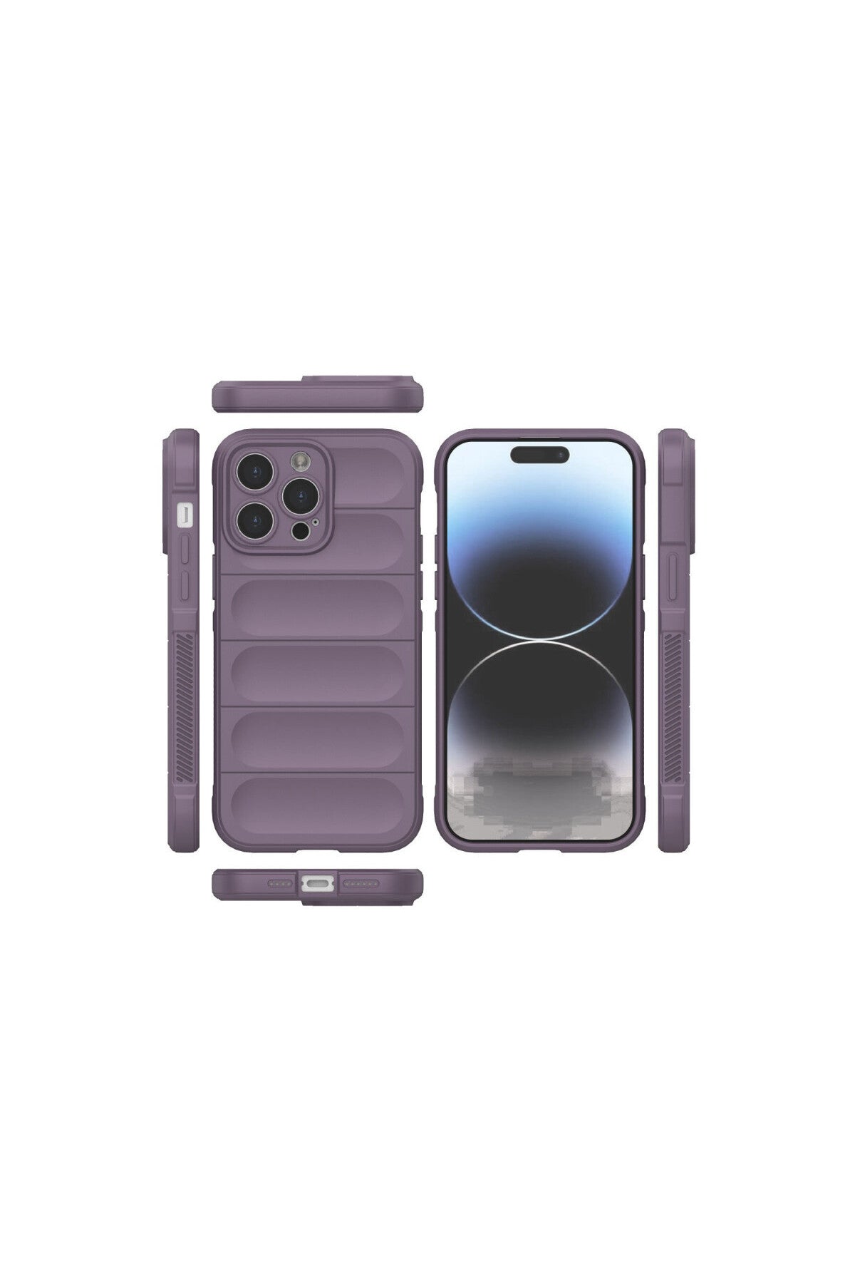Apple iPhone 13 Pro Max Uyumlu Kılıf Optimum Silikon - Mor