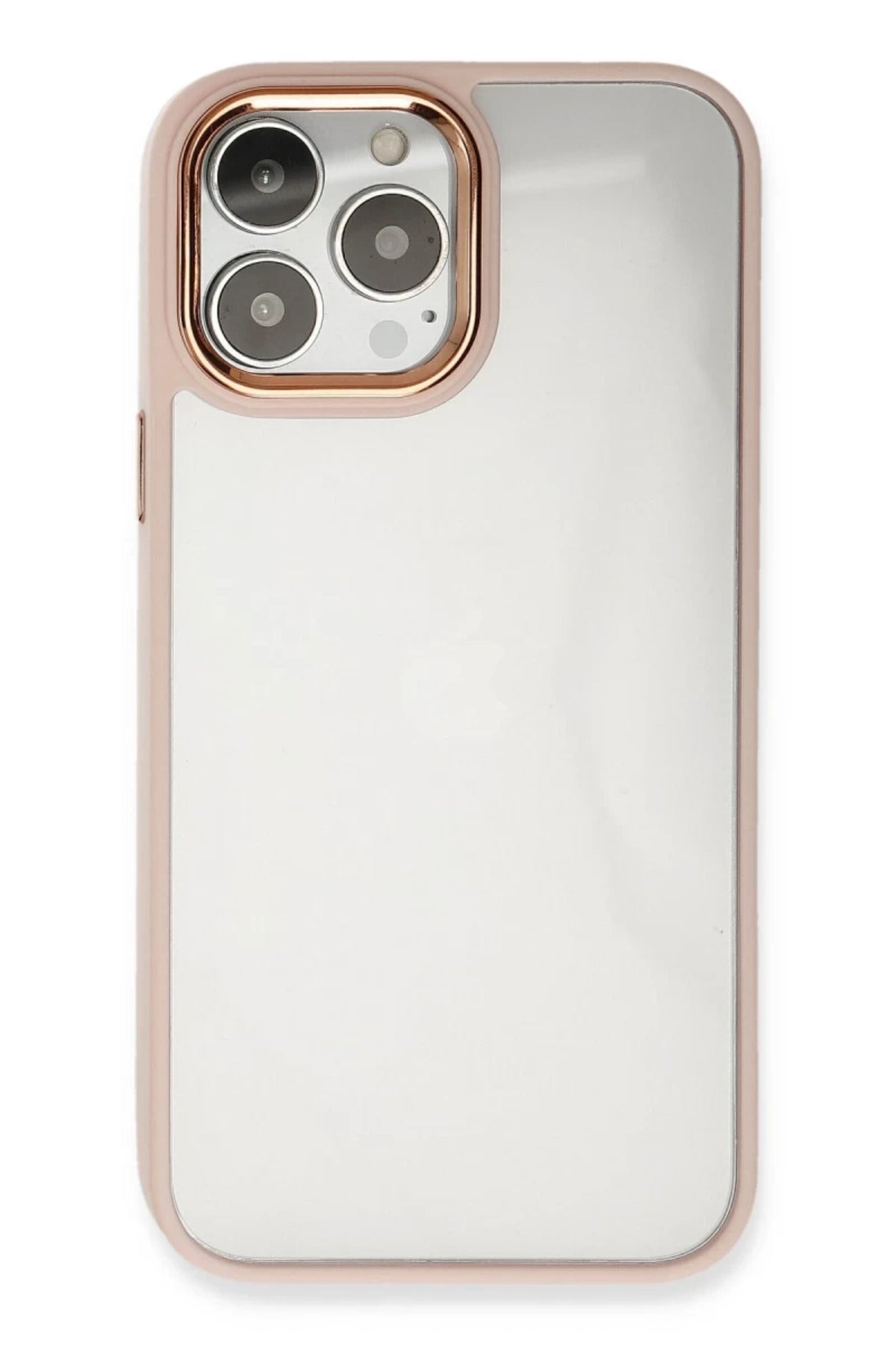 Apple iPhone 14 Pro Max Uyumlu Kılıf Dora Kapak - Pudra