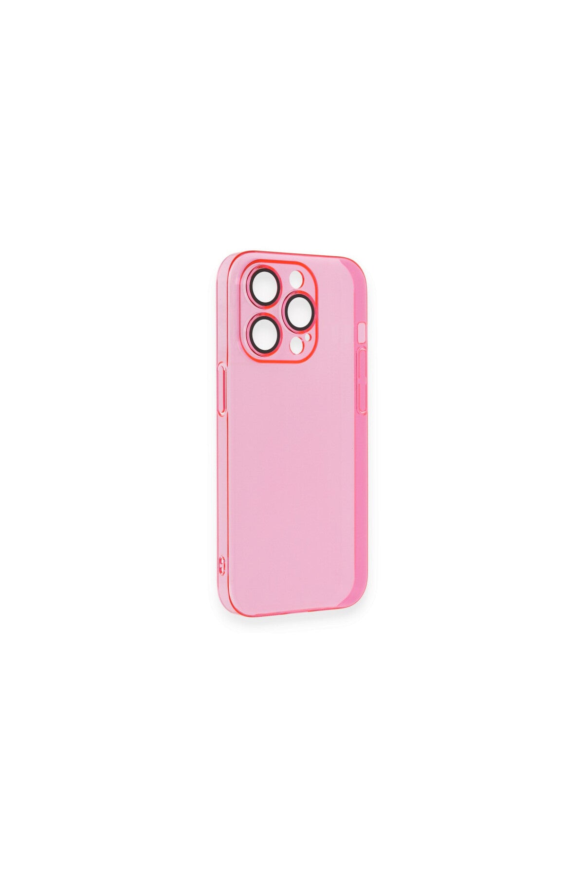Apple iPhone 13 Pro Max Uyumlu Kılıf Armada Lensli Kapak - Pembe