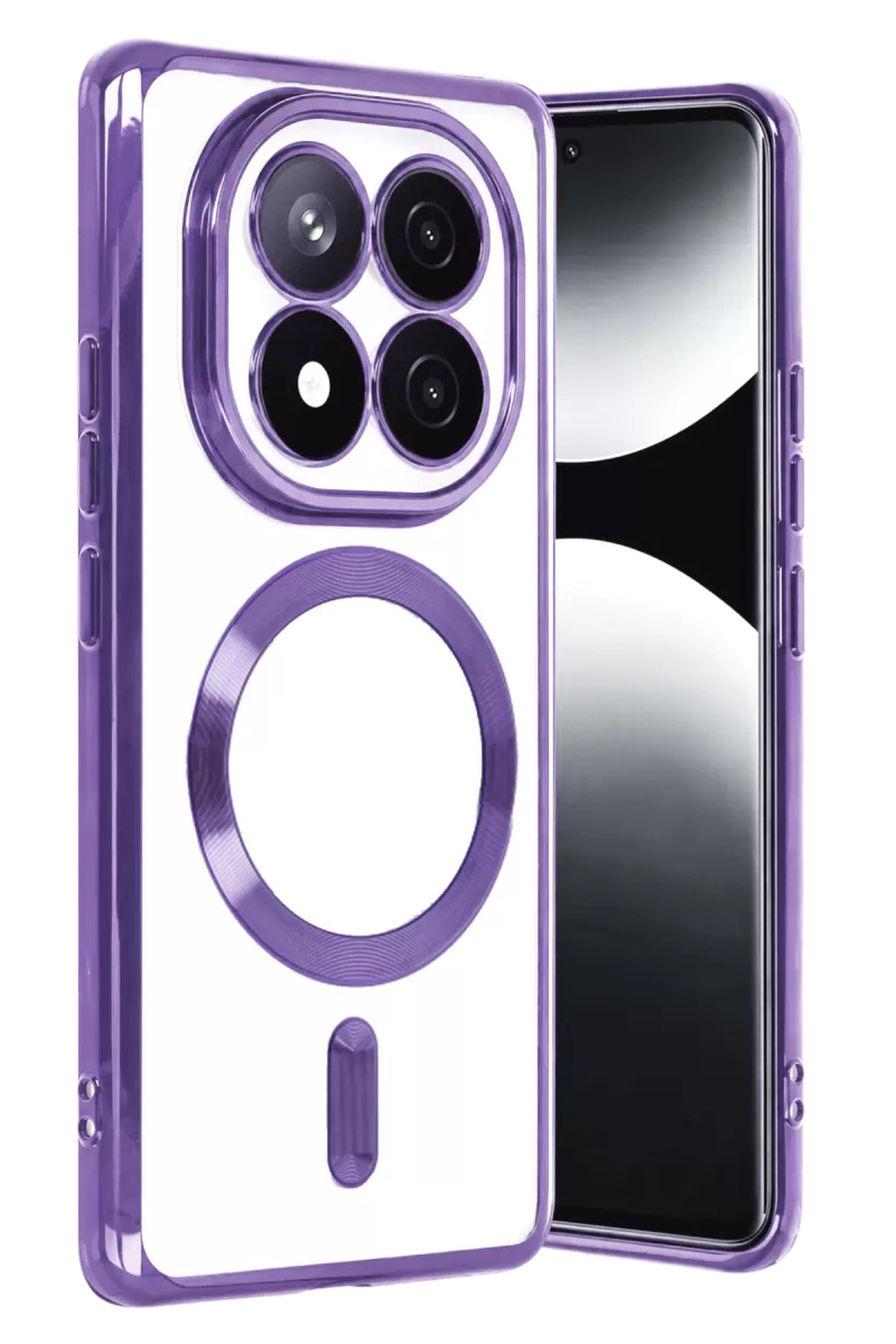 Xiaomi Redmi Note 15 Pro 4G Uyumlu Kross Magneticsafe Kapak - Mor
