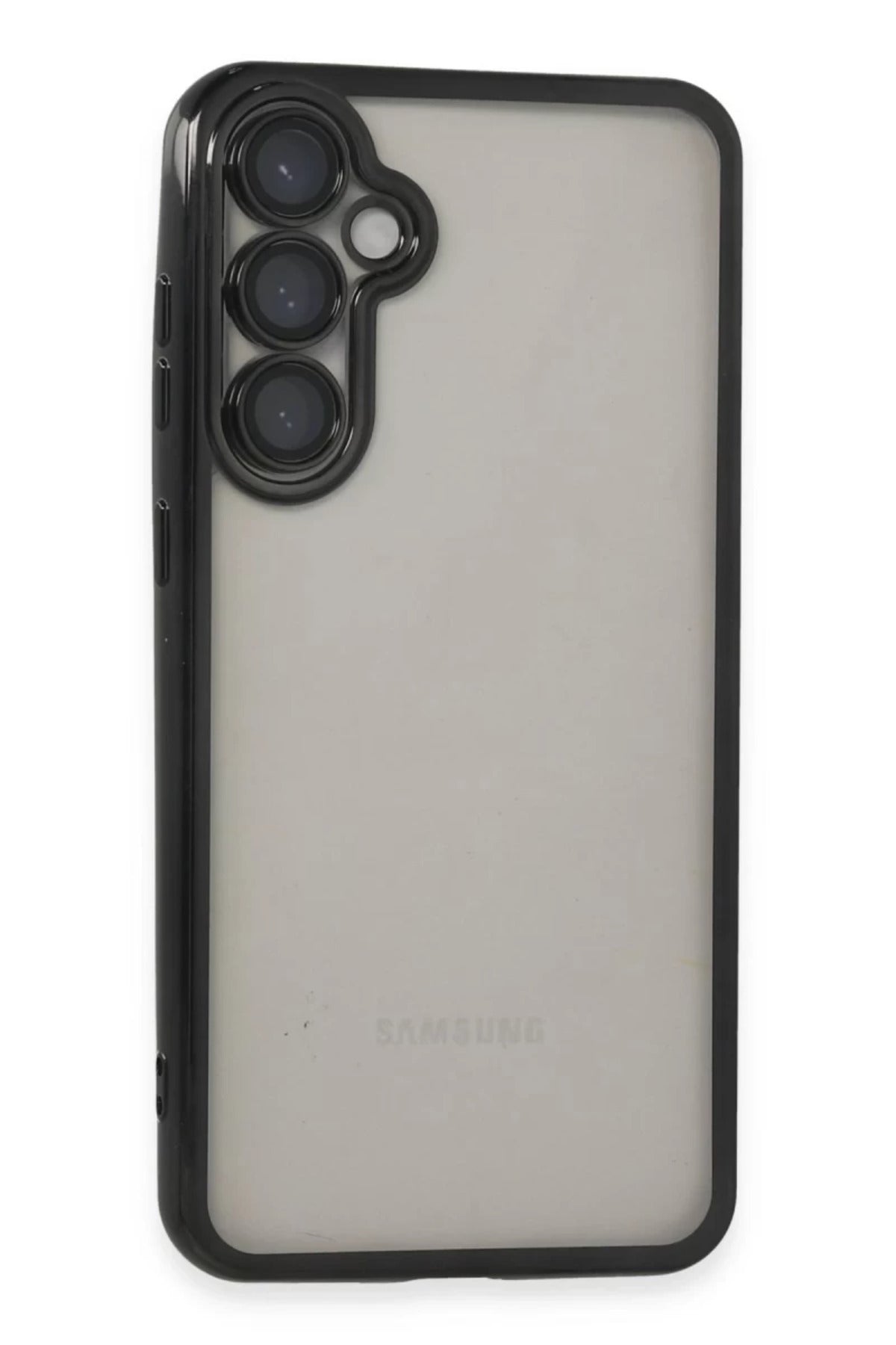Samsung Galaxy S23 FE Uyumlu Kılıf Lensli Silikon - Siyah