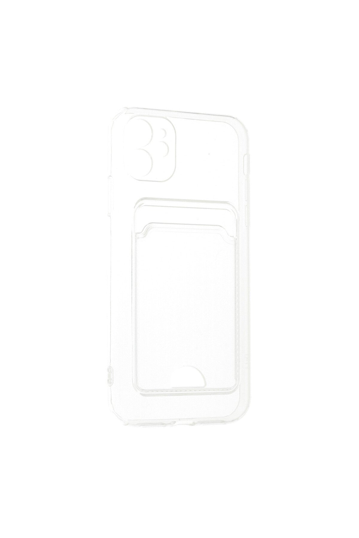 Apple iPhone 11 Uyumlu Kılıf Kart Şeffaf Silikon - Şeffaf