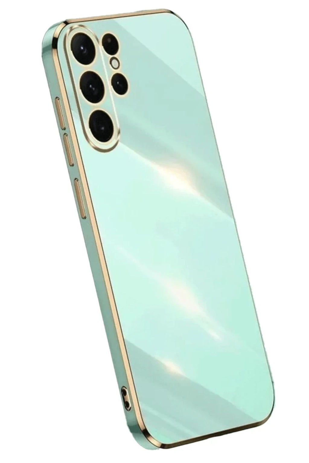 Samsung Galaxy S24 Ultra Uyumlu Kılıf Volet Silikon - Açık Yeşil
