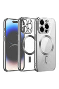 Apple iPhone 12 Pro Uyumlu Kılıf Kross Magneticsafe Kapak - Titan Gri