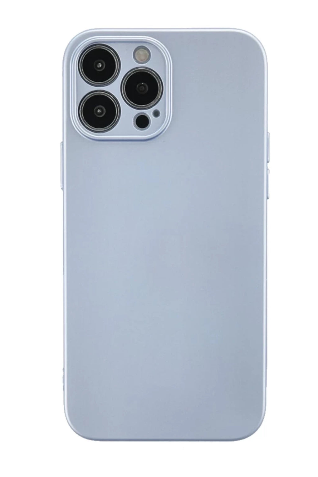 Apple iPhone 13 Pro Max Uyumlu Kılıf Nano içi Kadife Silikon - Sky Blue