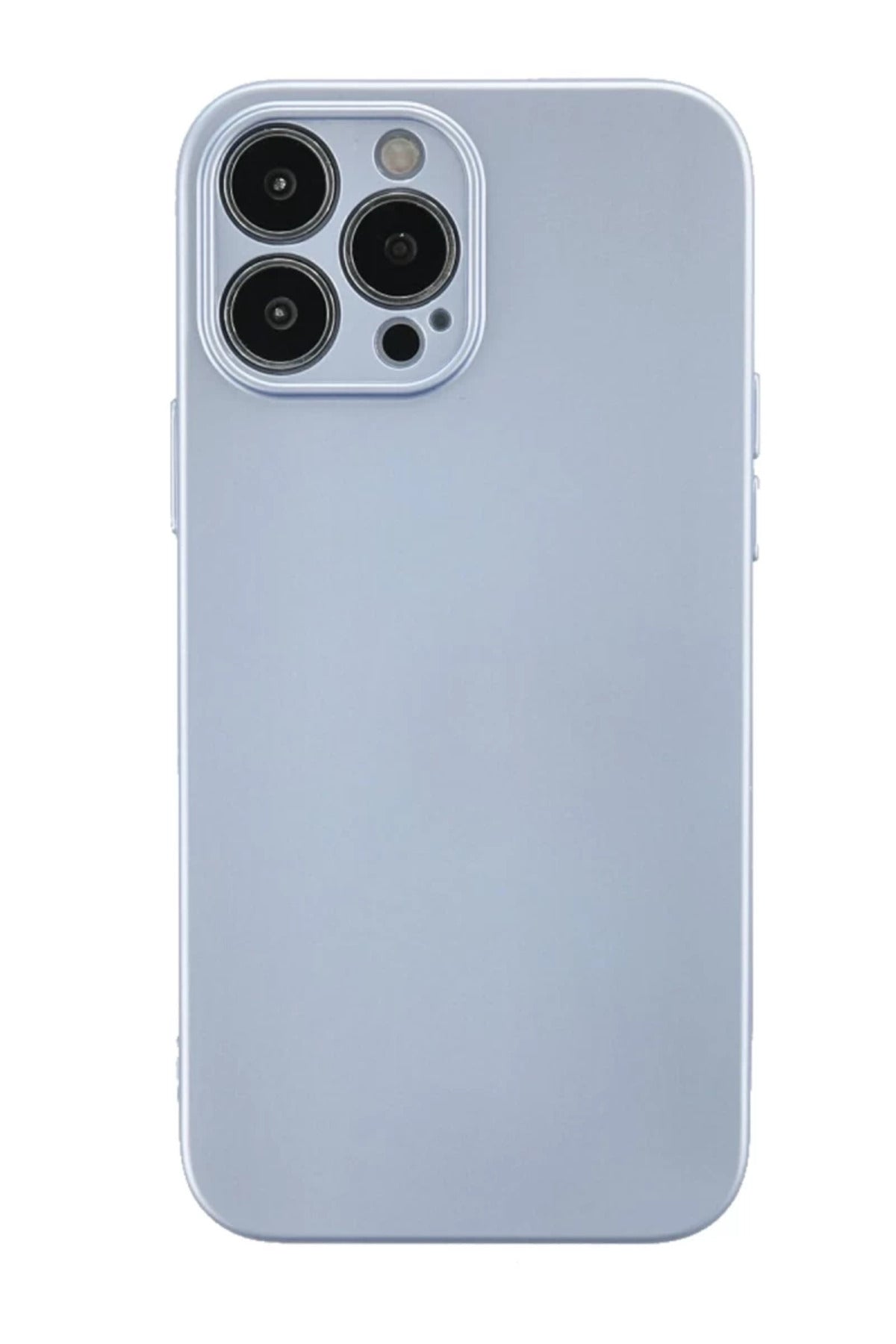 Apple iPhone 13 Pro Max Uyumlu Kılıf Nano içi Kadife Silikon - Sky Blue