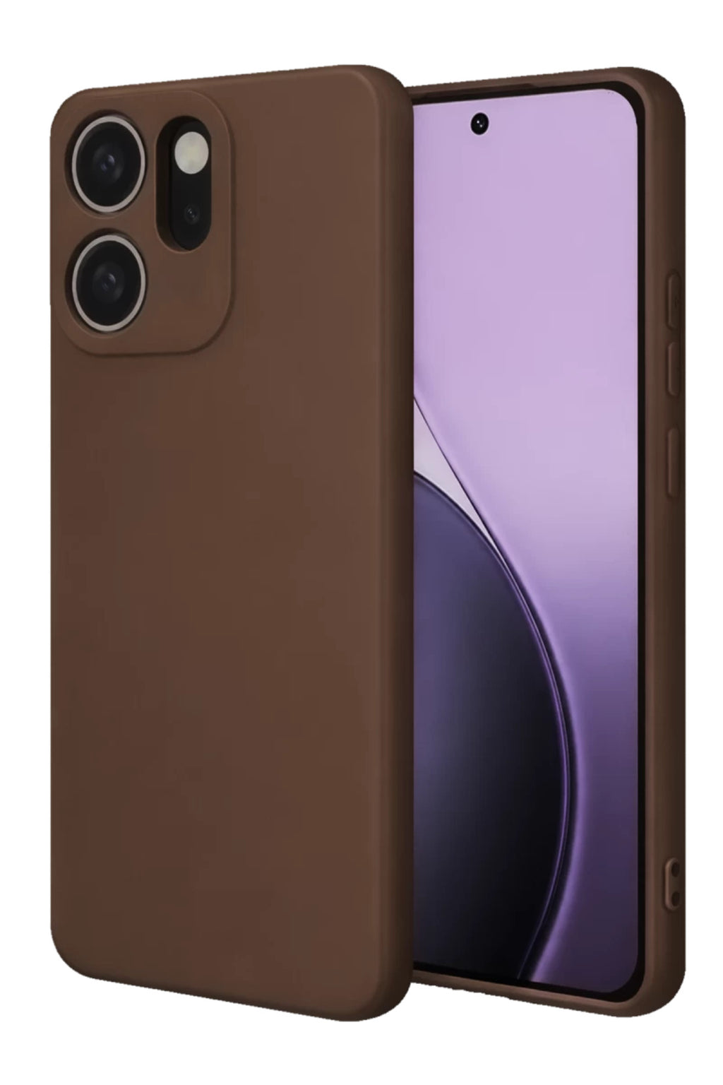 Oppo Reno 14F Uyumlu First Silikon - Kahverengi