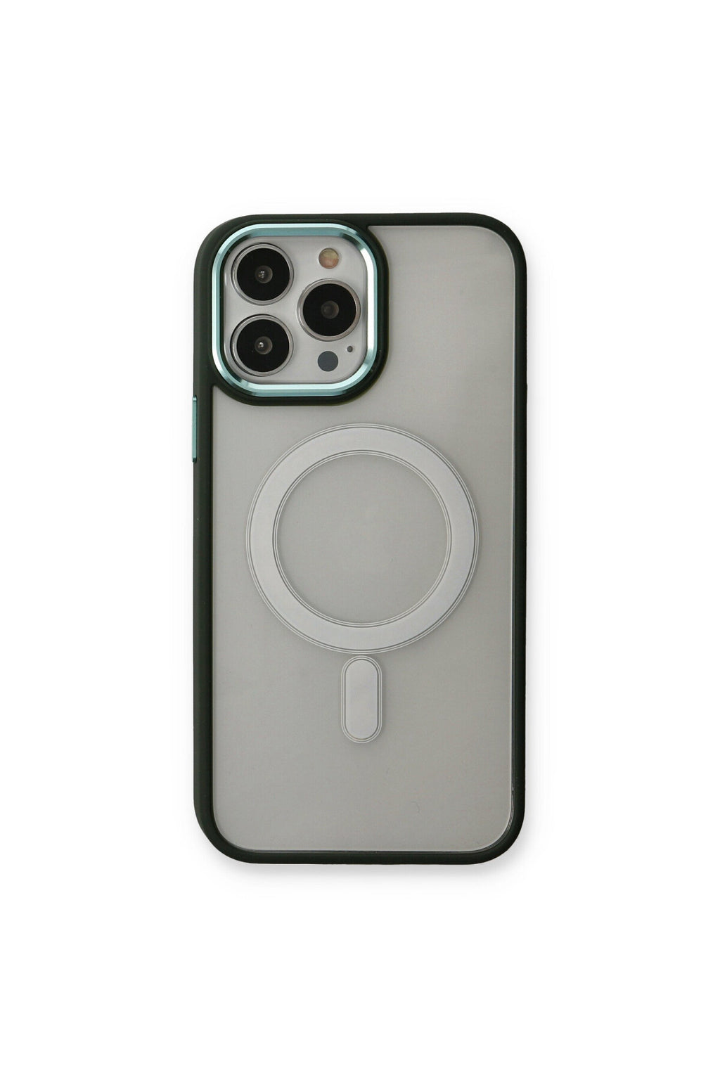 Apple iPhone 14 Pro Max Uyumlu Kılıf Room Magneticsafe Silikon - Köknar Yeşili