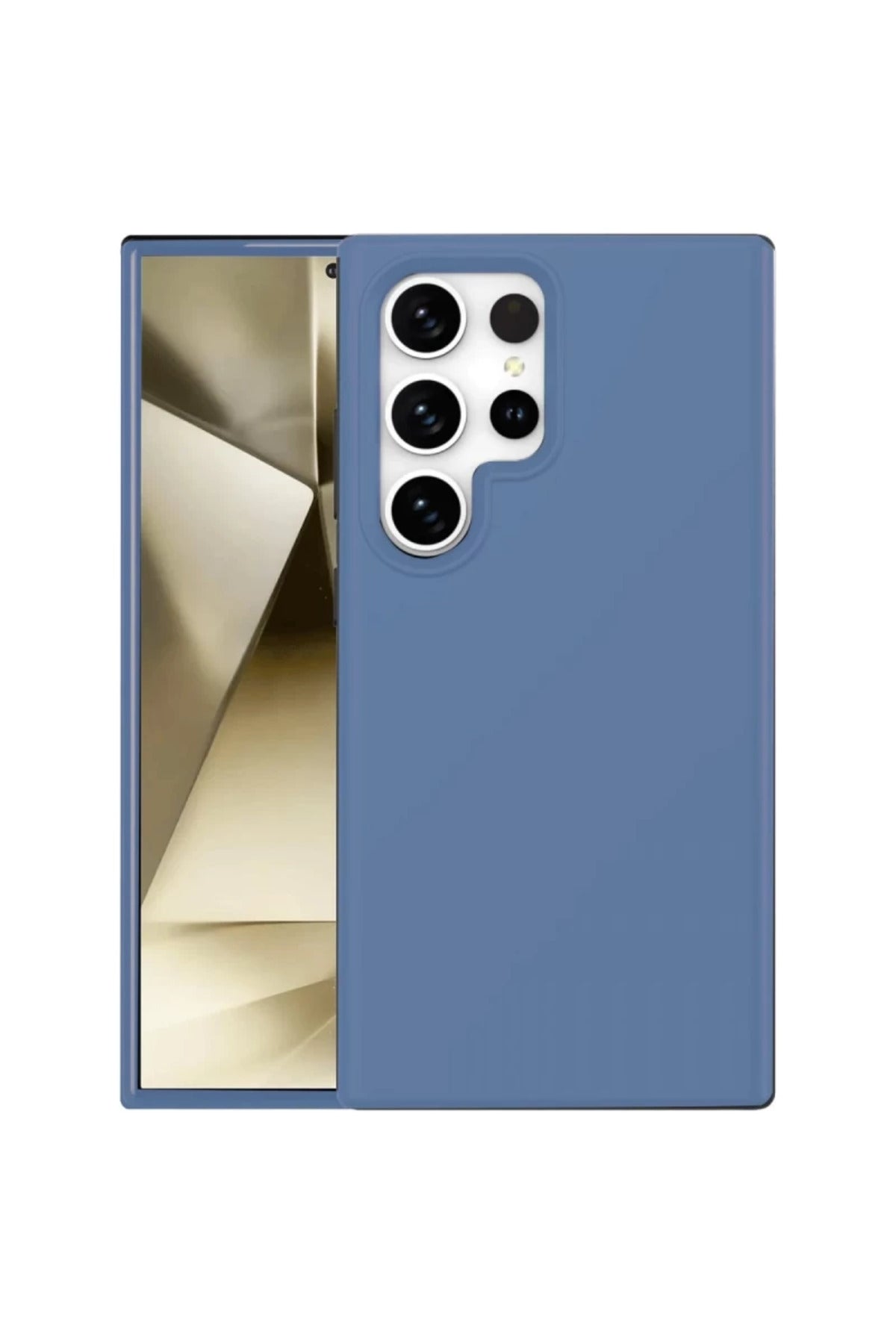 Samsung Galaxy S24 Ultra Uyumlu Kılıf First Silikon - Mavi