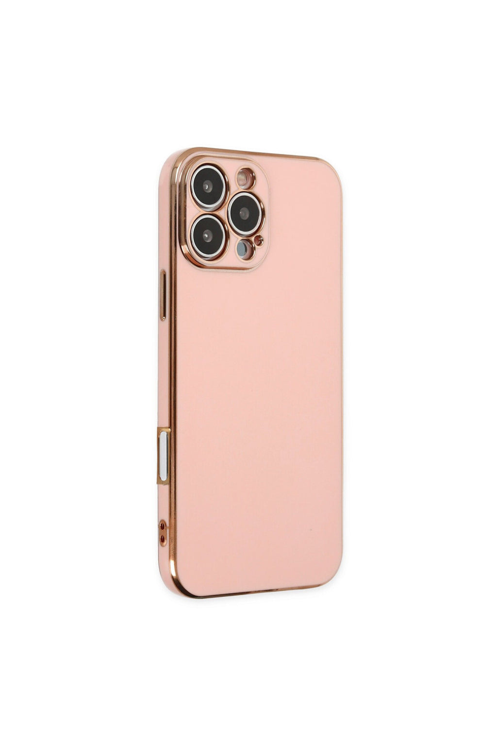 Apple iPhone 16 Pro Uyumlu Kılıf Volet Silikon - Pembe