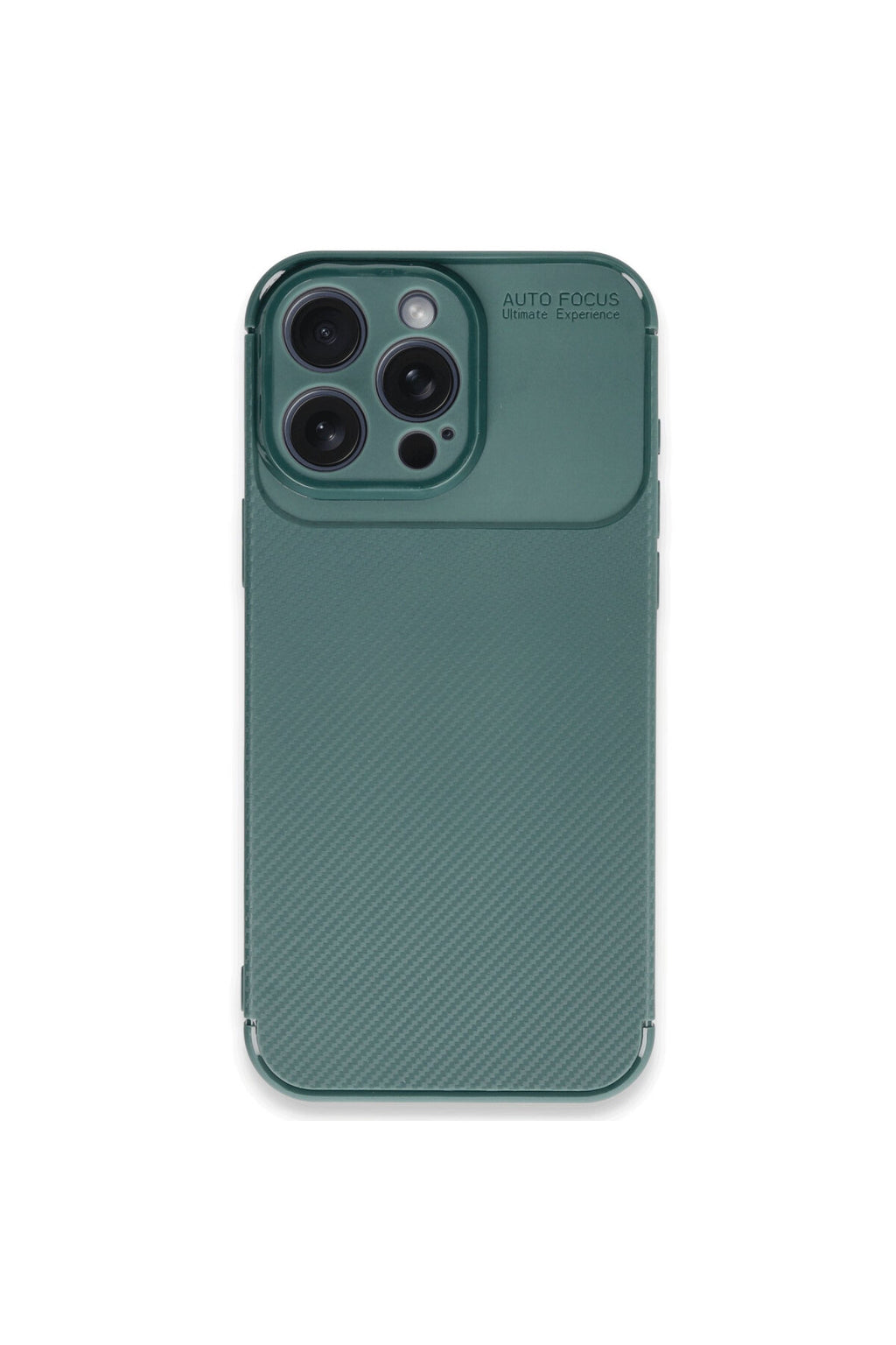 Apple iPhone 16 Pro Max Uyumlu Kılıf Auto Focus Karbon Kapak - Koyu Yeşil