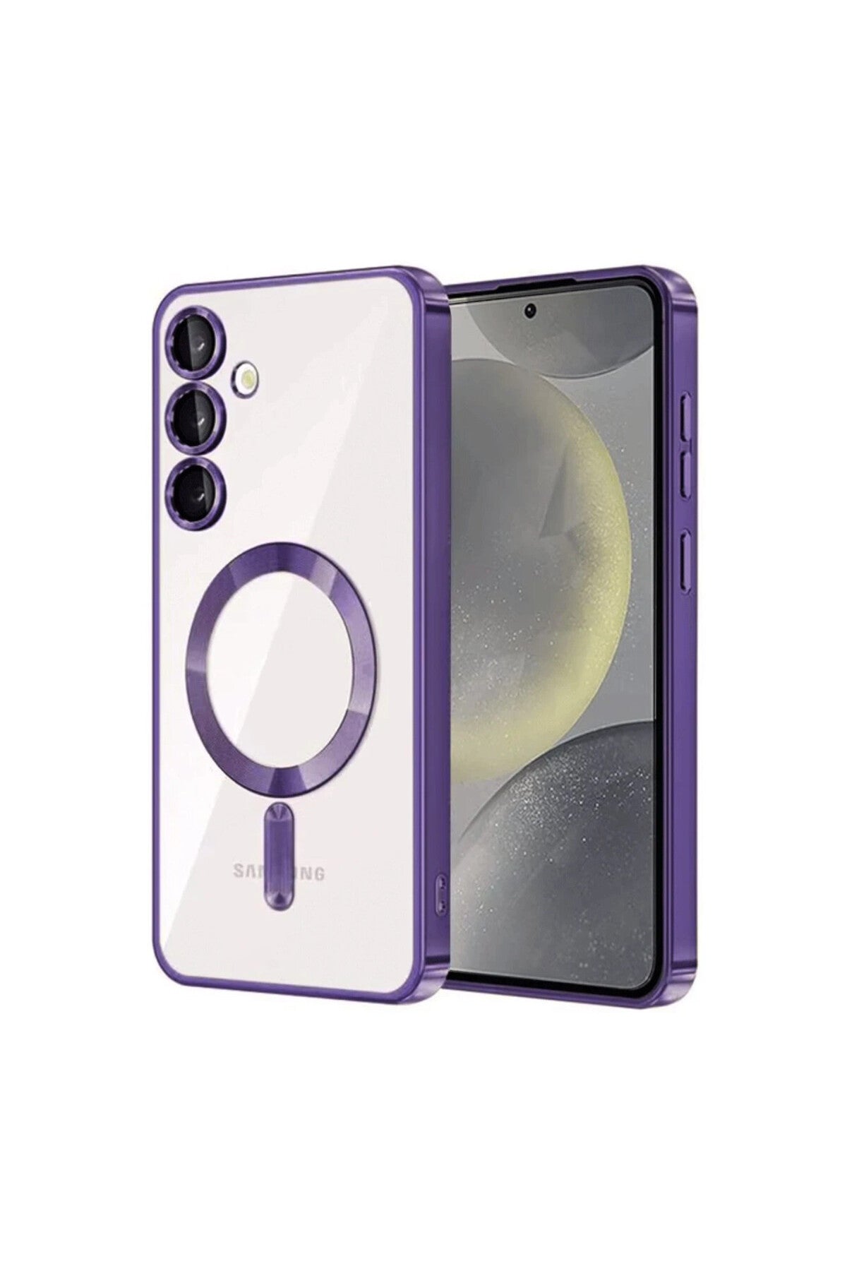 Samsung Galaxy A56 Uyumlu Kross Magneticsafe Kapak - Mor