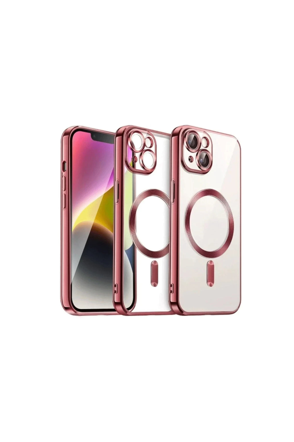 Apple iPhone 15 Uyumlu Kılıf Kross Magneticsafe Kapak - Kırmızı