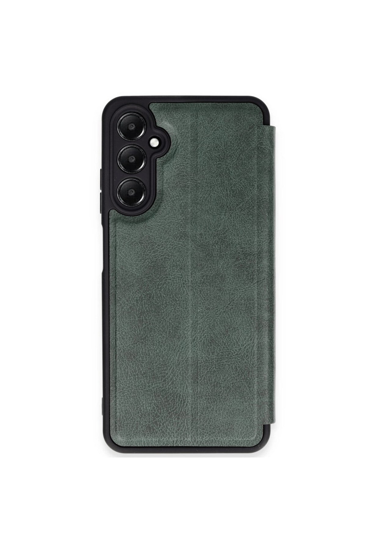 Samsung Galaxy A35 5G Uyumlu Kılıf Flip Cover - Koyu Yeşil