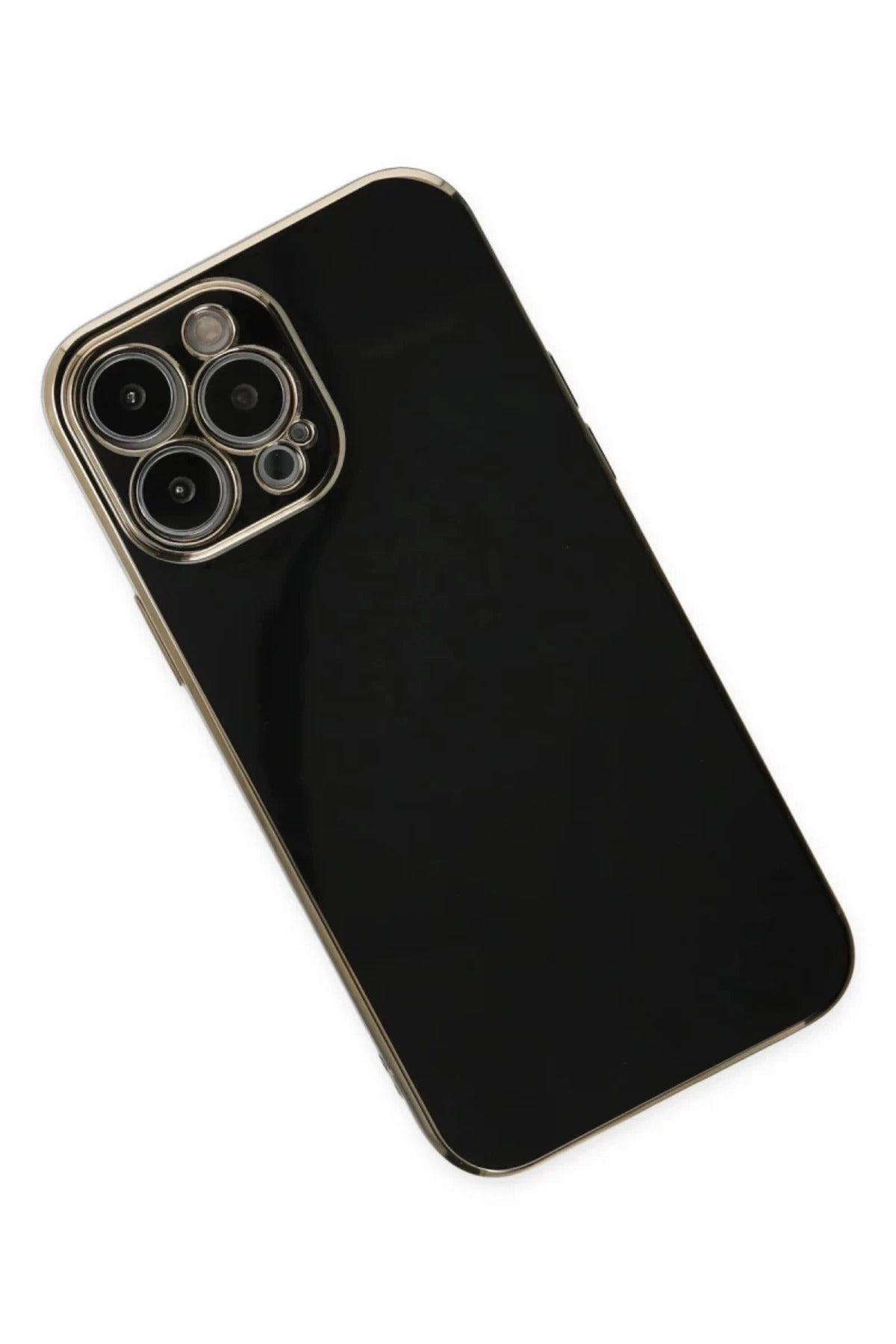 Apple iPhone 14 Pro Uyumlu Kılıf Volet Silikon - Siyah