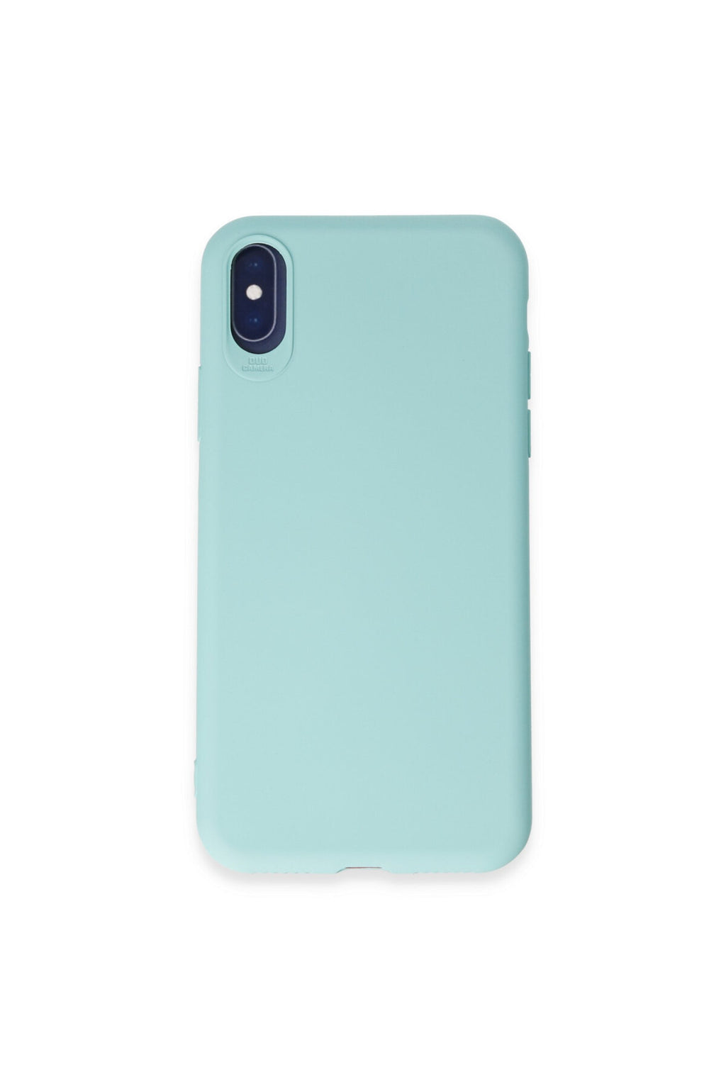 Apple iPhone X Uyumlu Kılıf First Silikon - Turkuaz