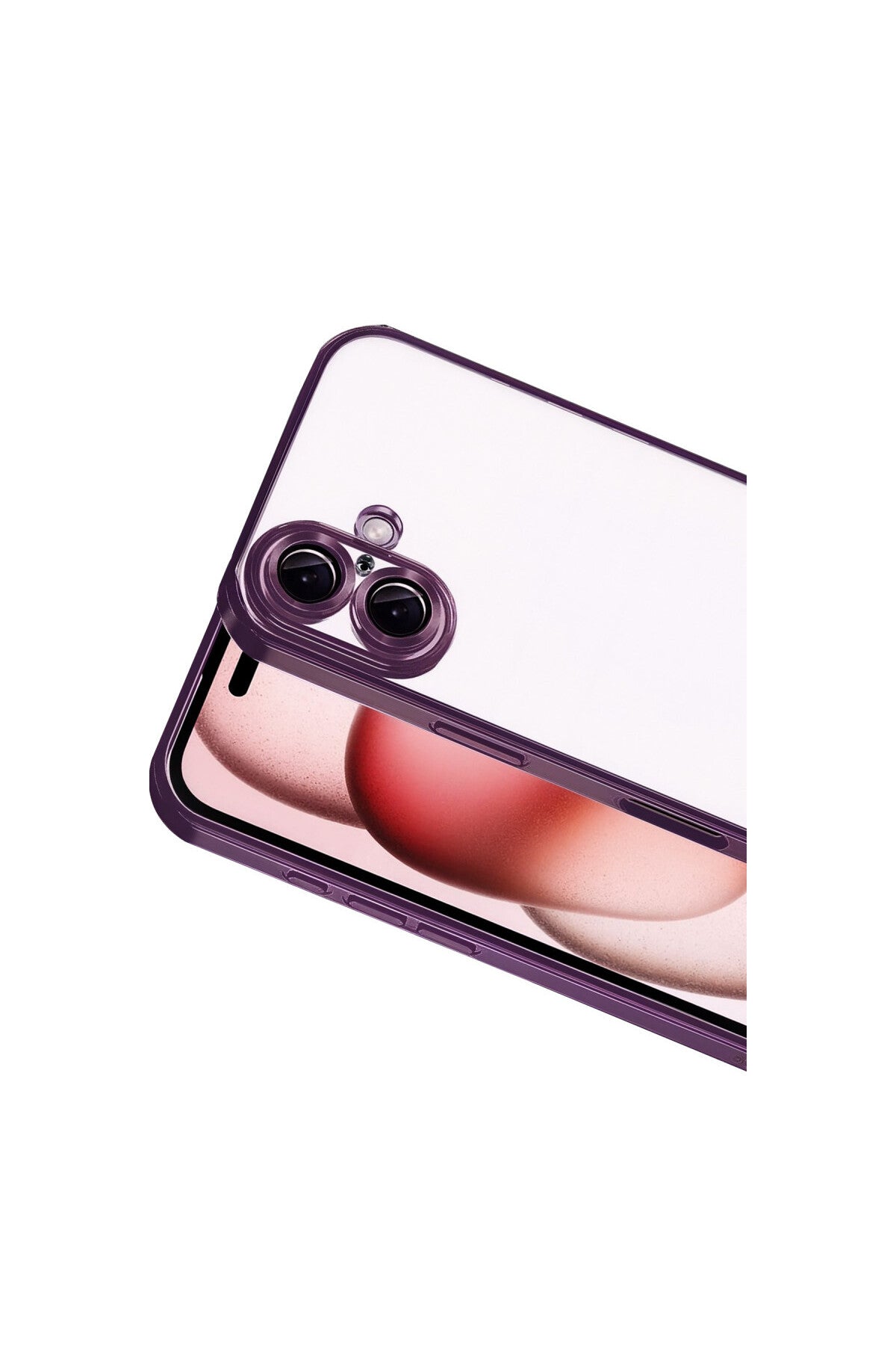 Apple iPhone 17 Uyumlu Lensli Silikon - Açık Mor
