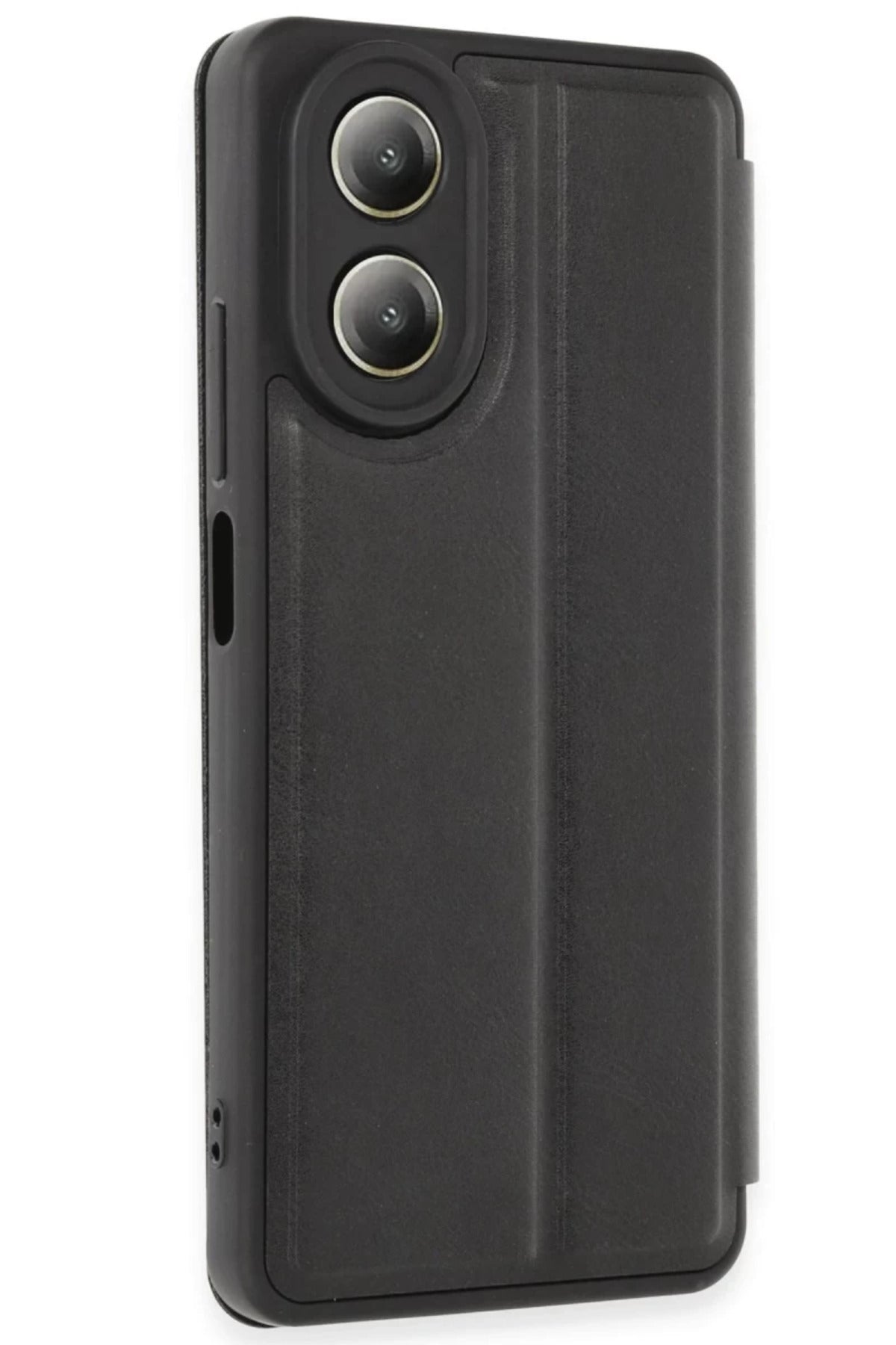 Oppo A38 Uyumlu Kılıf Flip Cover - Siyah