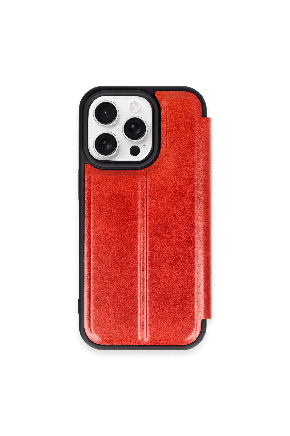 Apple iPhone 14 Pro Max Uyumlu Kılıf Flip Cover - Kırmızı