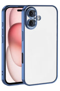 Apple iPhone 17 Uyumlu Lensli Silikon - Açık Mavi