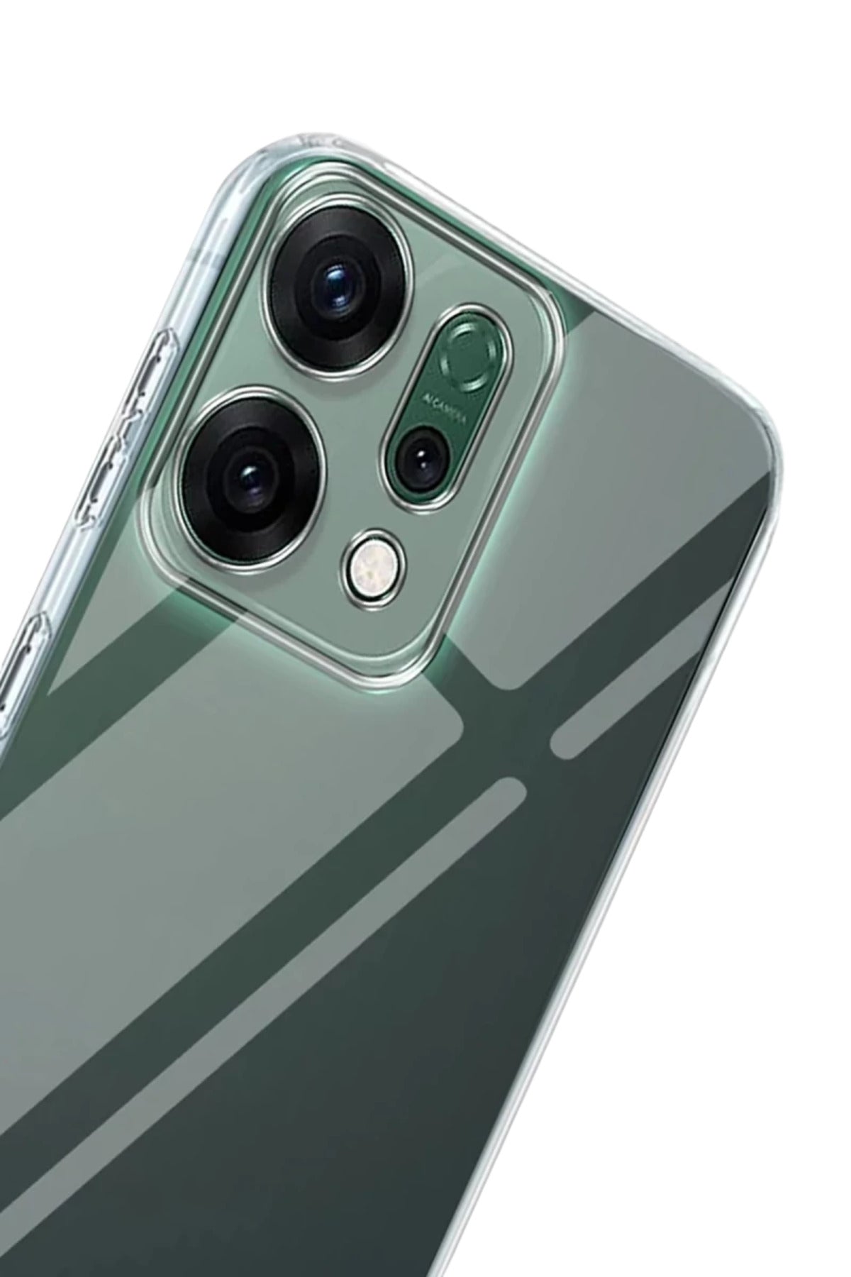 Oppo Reno 14 Uyumlu Kılıf Lüx Şeffaf Silikon - Şeffaf