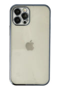 Apple iPhone 12 Pro Uyumlu Kılıf Lensli Silikon - Lacivert