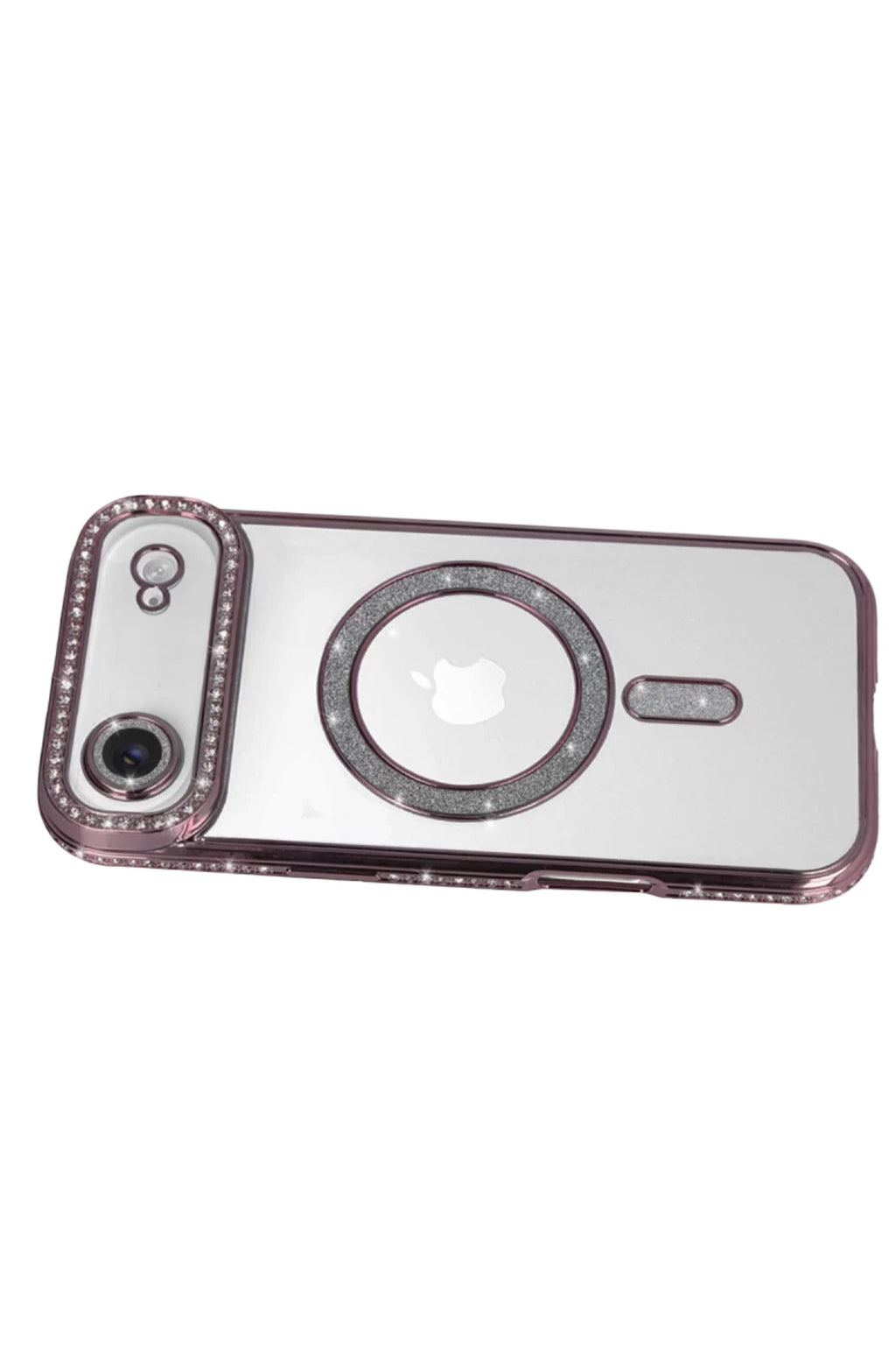 Apple iPhone 17 Air Uyumlu Joke Simli Magneticsafe Kılıf - Pembe