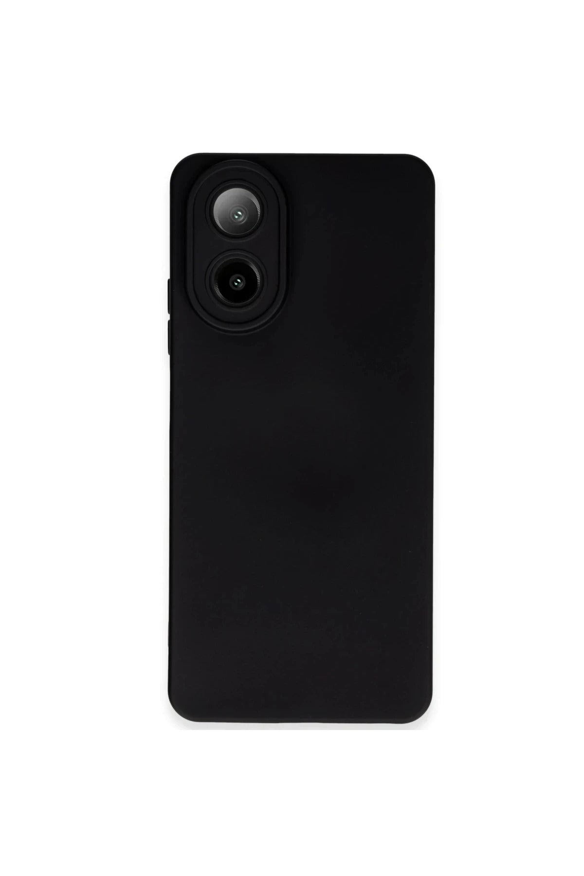 Oppo A38 Uyumlu Kılıf Nano içi Kadife Silikon - Siyah
