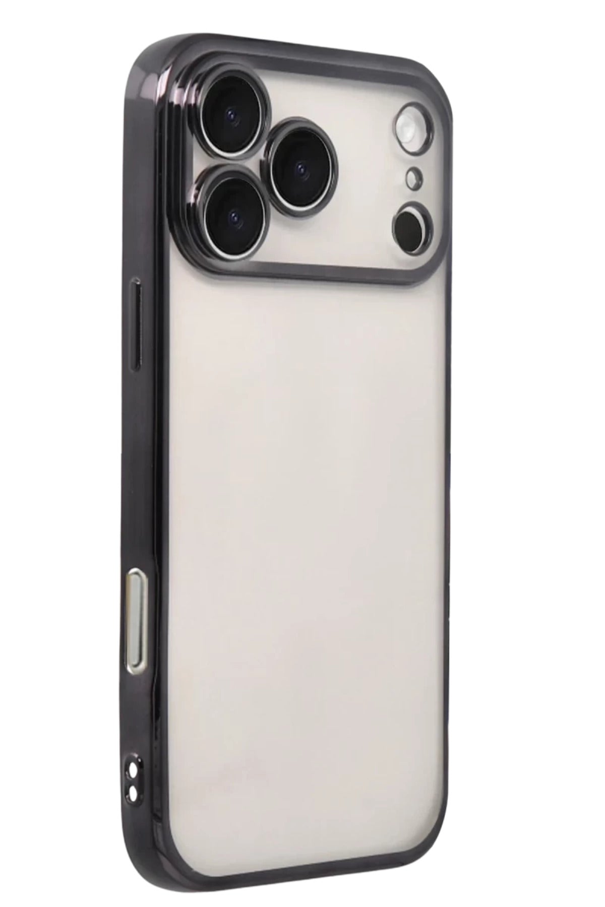 Apple iPhone 17 Pro Max Uyumlu Lensli Silikon - Siyah