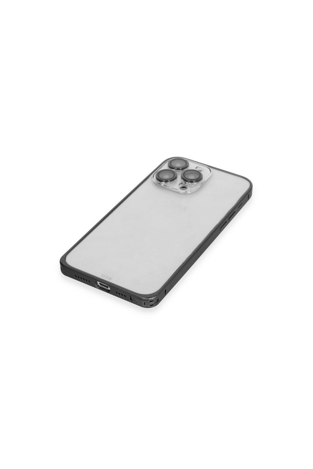 Joko Apple iPhone 15 Pro Max Uyumlu Metal Bumper Mat Kapak - Siyah