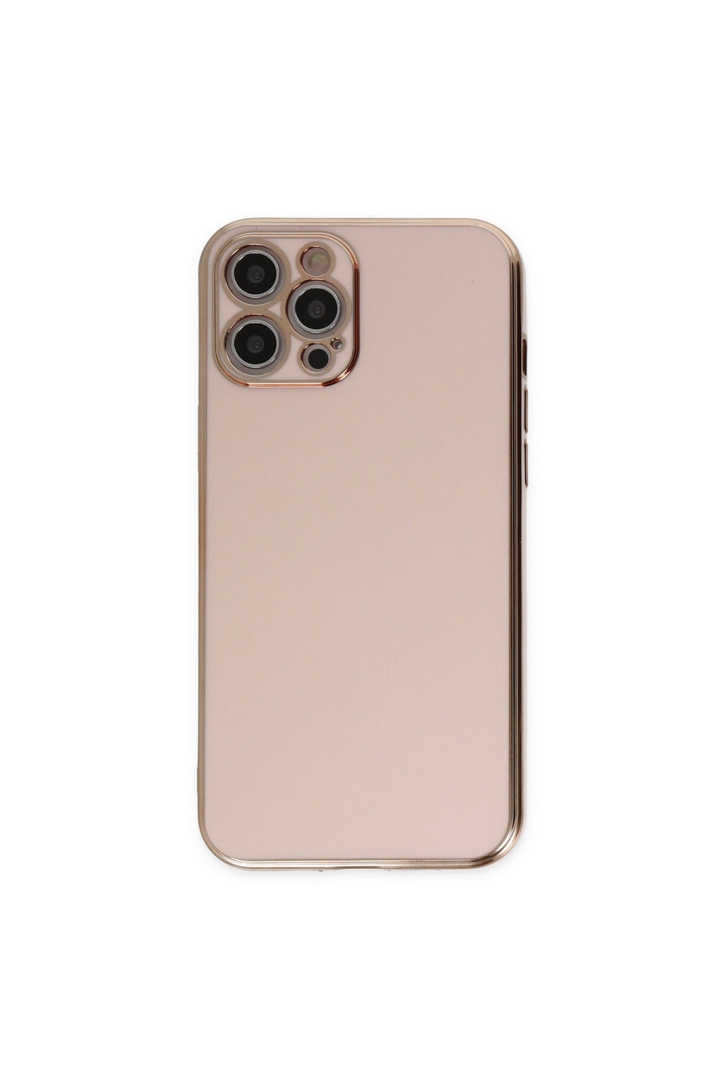 Apple iPhone 12 Pro Uyumlu Kılıf Volet Silikon - Pembe