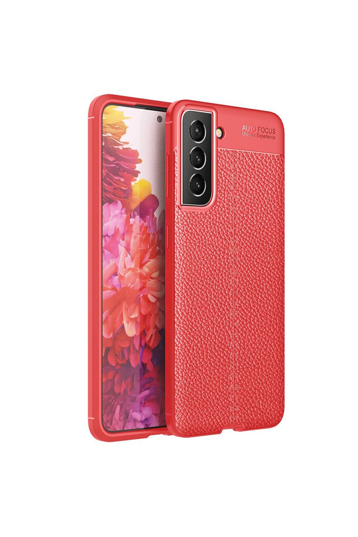 Samsung Galaxy S21 FE Uyumlu Kılıf Auto Focus Kapak - Kırmızı