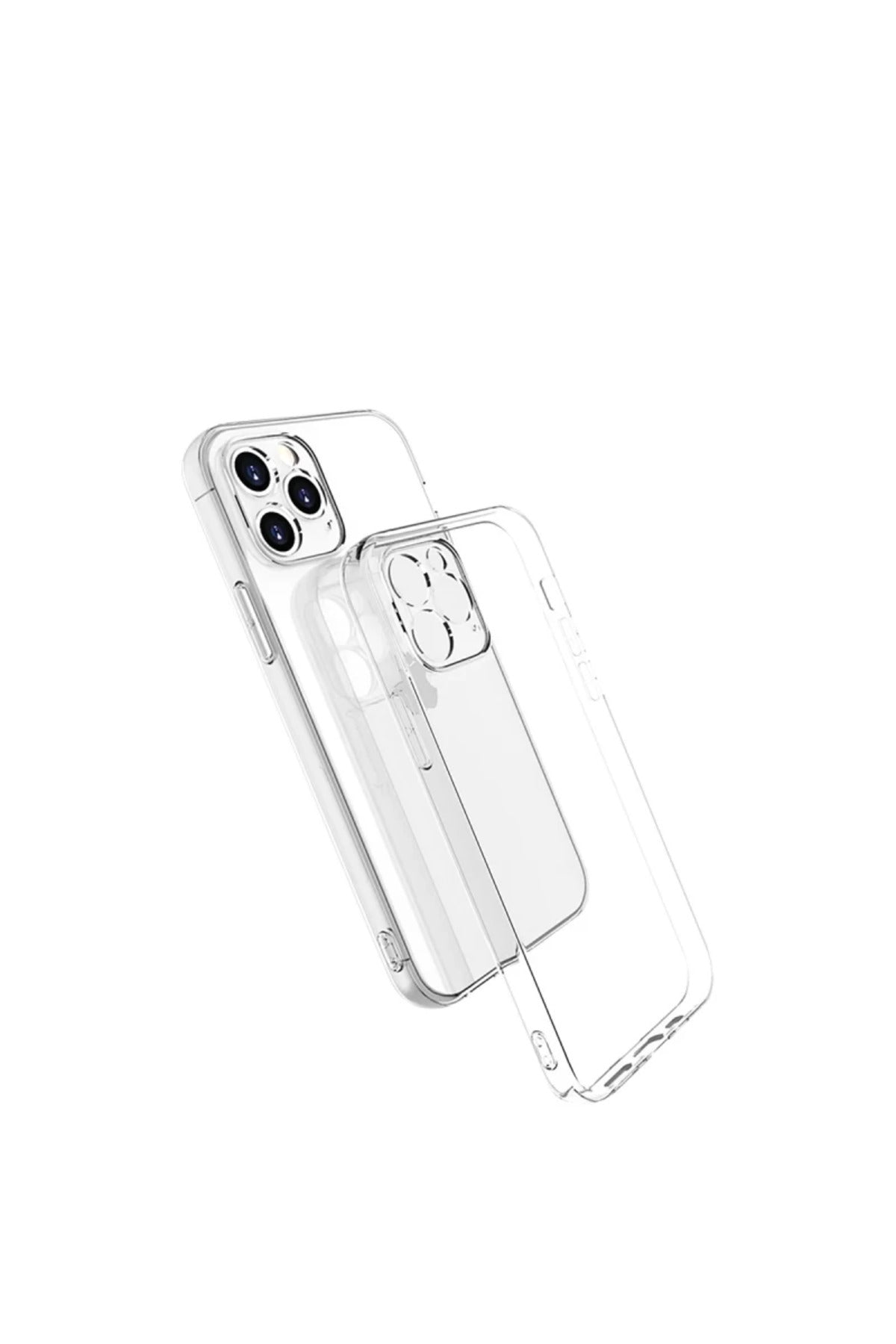 Apple iPhone 15 Pro Max Uyumlu Kılıf Lüx Şeffaf Silikon