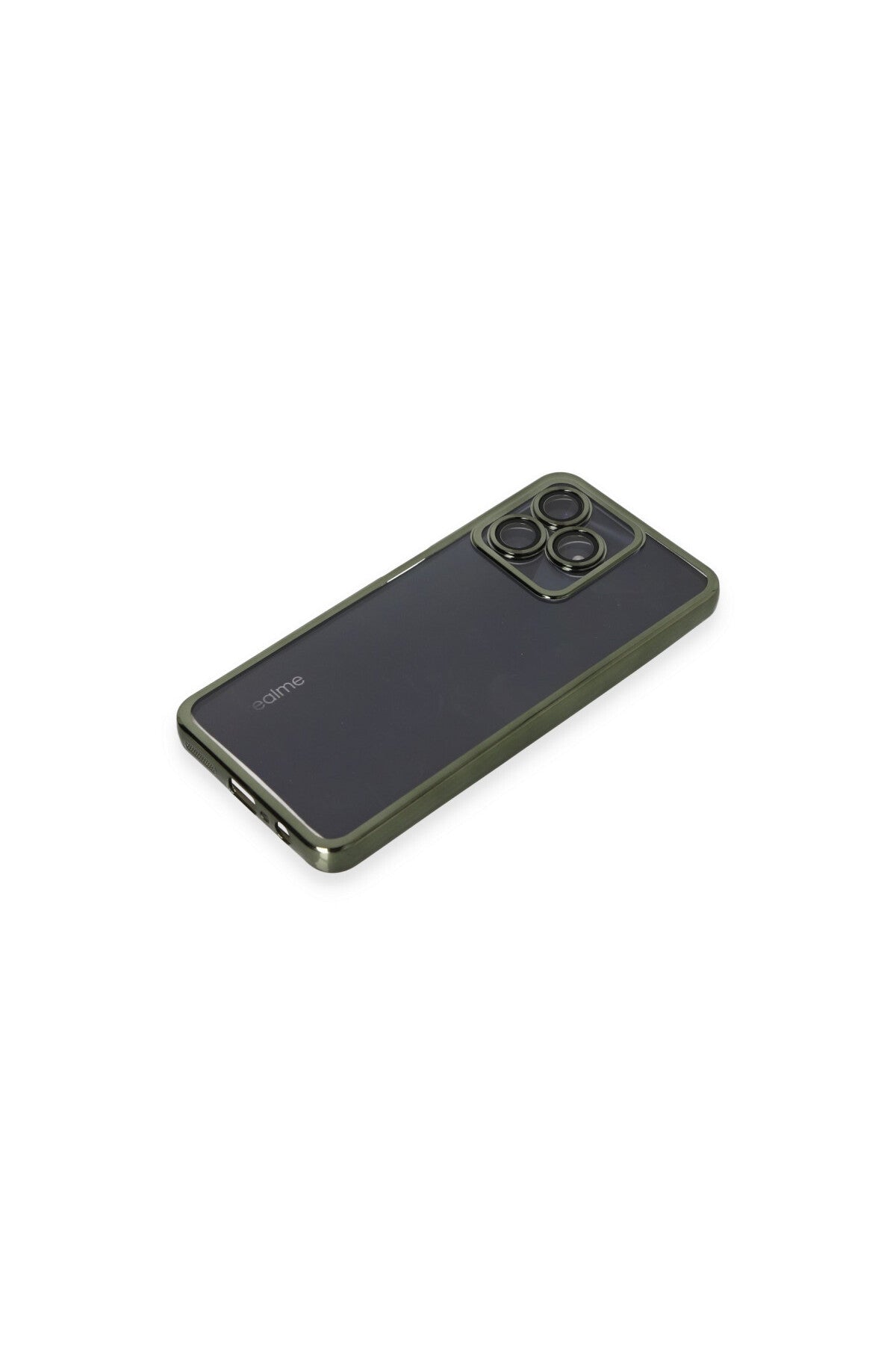 Realme C53 Uyumlu Kılıf Lensli Silikon - Yeşil