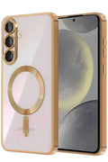 Samsung Galaxy A57 5G Uyumlu Kross Magneticsafe Kapak - Çöl Titanyum