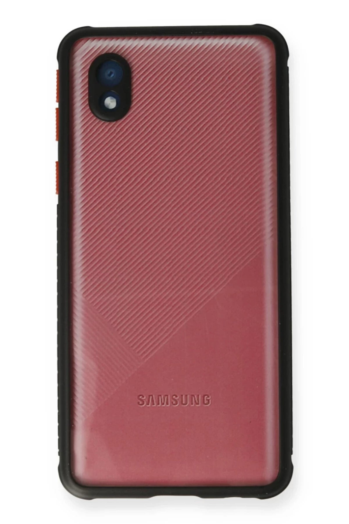 Samsung Galaxy A01 Core Uyumlu Kılıf Miami Şeffaf Silikon - Siyah