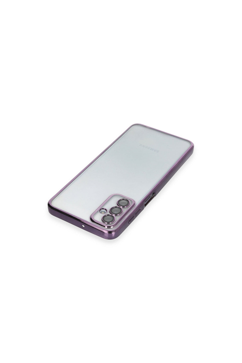 Samsung Galaxy M23 Uyumlu Kılıf Lensli Silikon - Mor