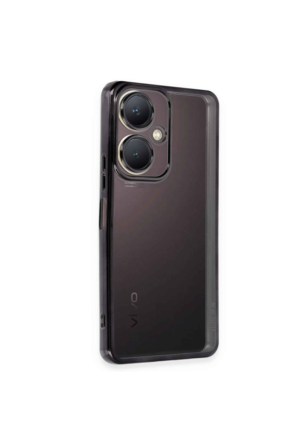 Vivo Y27 Uyumlu Kılıf Lensli Silikon - Siyah